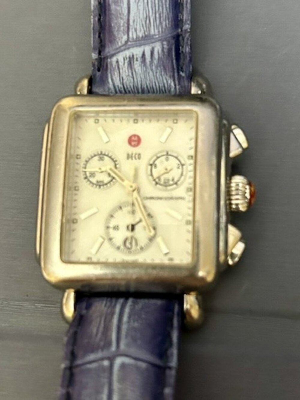 Michele Deco Sport Quartz Chronograph Silver Dial Women's Watch